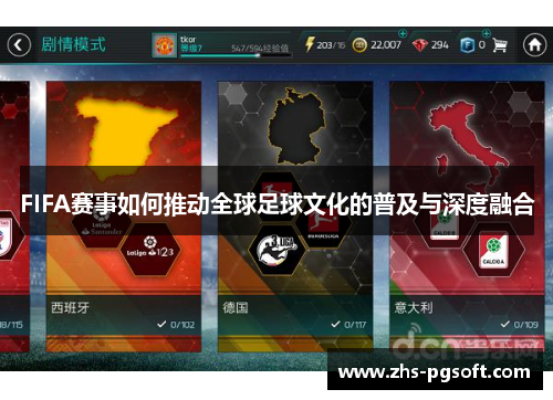 FIFA赛事如何推动全球足球文化的普及与深度融合